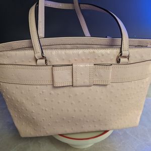 Kate Spade Pink Ostrich Purse Handbag Tote